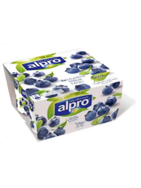 Соевый йогурт Alpro 4x125г черничный